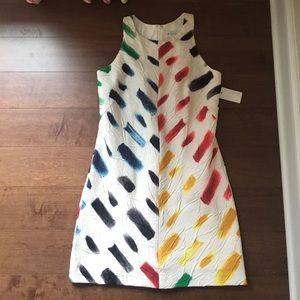 NWT MILLY Couture Brushstroke A-Line Shift Dress